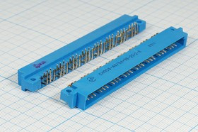 Прямоугольный соединитель штекер, шаг P2,5мм, 48 контактов, на панель, угловой; №14880 штек ПрС\P2,5\48P\пан\угл\ СНП58-48/94x9В-23-2-В