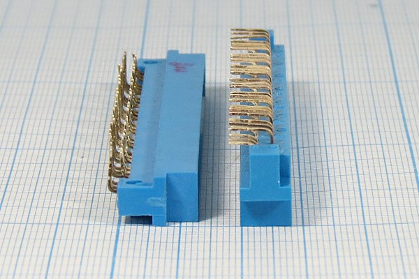 Прямоугольный соединитель штекер, шаг P2,5мм, 48 контактов, на панель, угловой; №14880 штек ПрС\P2,5\48P\пан\угл\ СНП58-48/94x9В-23-2-В