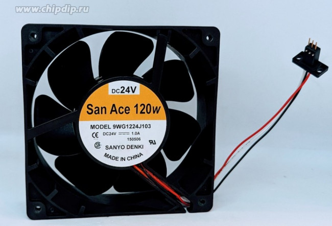 Вентилятор Sanyo Denki San Ace 9WG1224J103 1.0A 24V 2pin 120x38