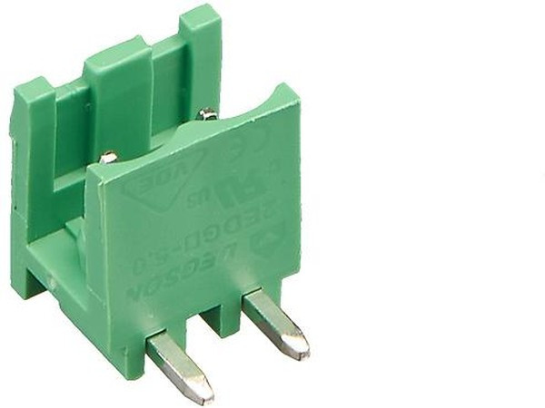 2EDGR-5.0-02P-14, Клеммник, 2-контактный 5мм, угловой