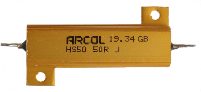 HS50 50R J, 50 50W Wire Wound Chassis Mount Resistor HS50 50R J ±5%