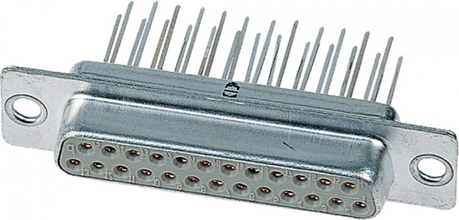 D-Sub socket, 9 pole, standard, equipped, straight, solder pin, 09670094755