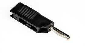 930435100, Black Male Banana Plug, 4 mm Connector, Screw Termination, 30A, 60V dc, Nickel Plating 930435100, Black Male Banana Plug, 4 mm Connector, Screw Termination, 30A, 60V dc, Nickel Plating