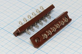 Плата соединительная для навесного монтажа, 6контактов; №2930 клеммн ПС\12C\60x5,2x11,8\ \2отв\3ПС10-6