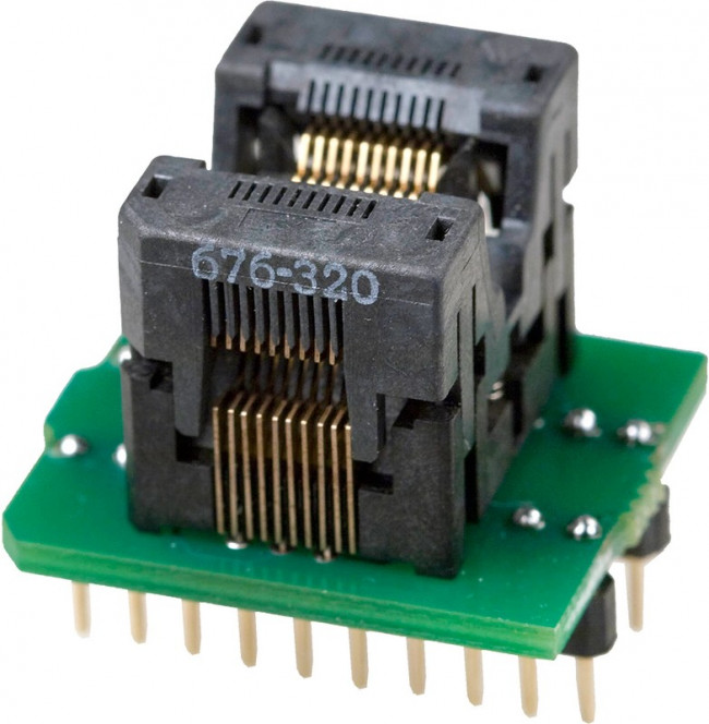 DIP20-TSOP20 ZIF, адаптер для программирования микросхем