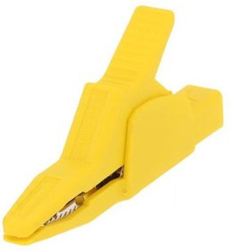 AK 2 B 2540 GE, Зажим "крокодил"; 34А; желтый; Диап.захвата: макс.30мм; 300В