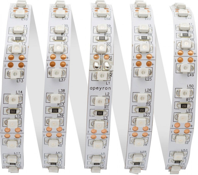 00-13 Светодиодная лента 12В, 9,6Вт/м, smd3528, 120д/м, IP20, подложка 8мм, 5м, крас.