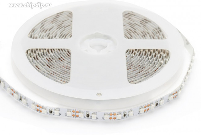 00-13 Светодиодная лента 12В, 9,6Вт/м, smd3528, 120д/м, IP20, подложка 8мм, 5м, крас.