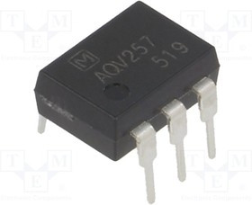AQV257, Реле: полупроводниковое, Iупр.макс: 3мА, 250мА, макс.200ВAC, 2,6Ом