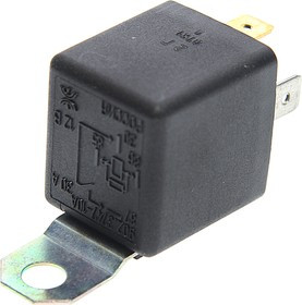 902.3747-10, Реле электромагнитное 12V 4-х контактное 30А замык. с кронштейном с резистором РАДИОДЕТАЛЬ