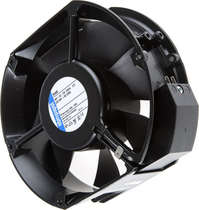 6448, 6400 Series Axial Fan, 48 V dc, DC Operation, 410m³/h, 17W, 350mA Max, 172 x 150 x 51mm