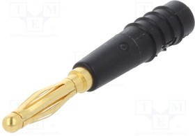 SLS205-L-21, Вилка, "банан" 4мм, 32А, фиолетовый, 2,5мм2, Подключение пайка