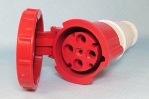 Разъем питания AC розетка, 3P+E, 80 B, 63 A, на кабель,IP67, HTN234 Разъем питания AC розетка, 3P+E, 80 B, 63 A, на кабель,IP67, HTN234