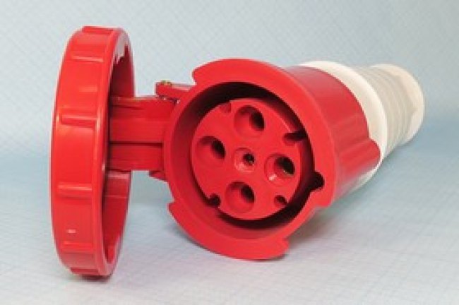 Разъем питания AC розетка, 3P+E, 80 B, 63 A, на кабель,IP67, HTN234
