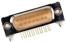 173109-1888, D-Sub Standard Connectors FCT DSUB RA PC RCPT 50 PN W/CLINCH