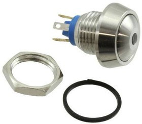 MMPI0120/SSSRD012P, Pushbutton Switches SS Nickle Pltd Brass RD 12V Sdr Term