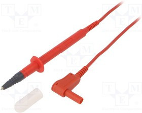 SPL7315NI1100-RT, Измерительный провод, 16А, Дл: 1м, черный, Rконт.макс: 25мОм