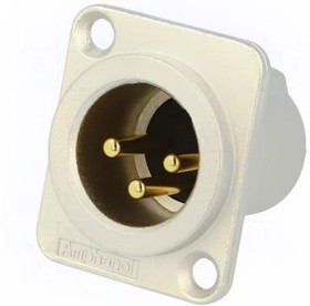 AC3MMDZ-AU, Гнездо, XLR, "папа", PIN: 3, прямой, цанговые контакты, пайка, 133В