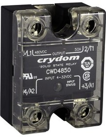 CWD4825P, Solid State Relay Single Phase, CW, 1NO, 25A, 660V, Screw Terminal