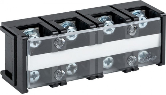 Терминал клеммный TC-1004 до 35мм2 100A 4 клеммные пары Терминал клеммный TC-1004 до 35мм2 100A 4 клеммные пары