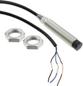 E2BM12LN08WPB12M, Датчик индуктивный, 10-30ВDC, М12, Подключение провод 2м, IP67