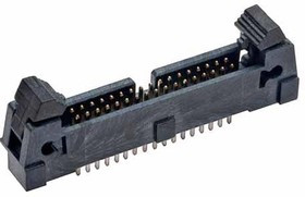 M50-3551742, Headers &amp; Wire Housings 17+17 IDC VRT PCTAIL LATCH HEADER, MALE