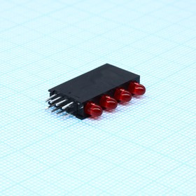 L-7104SB/4ID, Светодиодный модуль 4LEDх3мм/красный/ 617нм/12-30мкд/40° L-7104SB/4ID, Светодиодный модуль 4LEDх3мм/красный/ 617нм/12-30мкд/40°