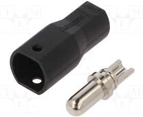 SH4.0U-M, Вилка; питания DC; SH4,0; "папа"; PIN: 1; на провод; пайка; 35А; 500В