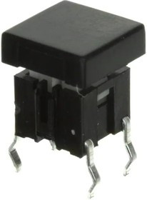TL1240NQ1JBLK, Tactile Switches W/O LED BLACK CAP