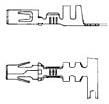 925712-1, 0.140 Mate-N-LOK Series Female Crimp Terminal, 14AWG Min, 10AWG Max