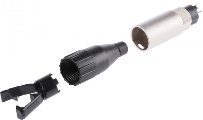 AC3MM, XLR Connectors 3 Pole XLR Male Cable Connector Machined Contacts Nickel Finish AC3MM, XLR Connectors 3 Pole XLR Male Cable Connector Machined Contacts Nickel Finish