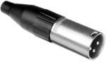 AC3MM, XLR Connectors 3 Pole XLR Male Cable Connector Machined Contacts Nickel Finish AC3MM, XLR Connectors 3 Pole XLR Male Cable Connector Machined Contacts Nickel Finish
