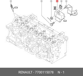 7700115078, Блок управления свечами накала