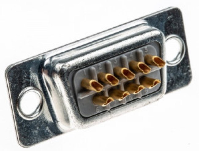9 Way Panel Mount D-sub Connector Socket, 2.74mm Pitch 9 Way Panel Mount D-sub Connector Socket, 2.74mm Pitch