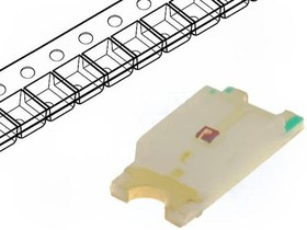 OF-SMD3216Y, LED; SMD; 1206; yellow; 350?500mcd; 3.2x1.6x0.68mm; 120°; 1.8?2V