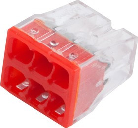 General Клемма строительно-монтажная СМК 6-проводная 0.5-2.5 мм2 100шт 800402 GTER6-06