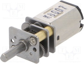 POLOLU-4791, Двигатель: DC, с редуктором, LP, 6ВDC, 360мА, Ось: D профиль