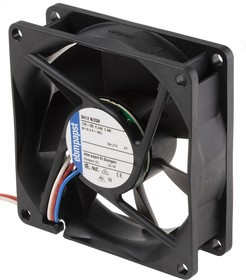8412 N/2GH-214, 8400 N Series Axial Fan, 12 V dc, DC Operation, 78m³/h, 2.2W, 80 x 80 x 25mm