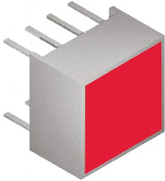 KB-C100SURKW, Светодиодный модуль 4хLEDх8,89х8,89мм/ красный/ 630нм/400-550мКд/белый матовый KB-C100SURKW, Светодиодный модуль 4хLEDх8,89х8,89мм/ красный/ 630нм/400-550мКд/белый матовый