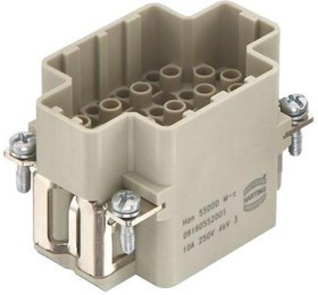 09200102812, Heavy Duty Power Connectors HAN A 10P F SCREW SCREW TERMINATION 09200102812, Heavy Duty Power Connectors HAN A 10P F SCREW SCREW TERMINATION