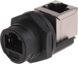 RCP-5SPFFV-TCU7001, RCP Series Female RJ45 Connector, Panel Mount, Cat5e, STP Shield RCP-5SPFFV-TCU7001, RCP Series Female RJ45 Connector, Panel Mount, Cat5e, STP Shield