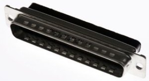 865637PLTXLF, 8656 37 Way Cable Mount D-sub Connector Plug, 2.76mm Pitch