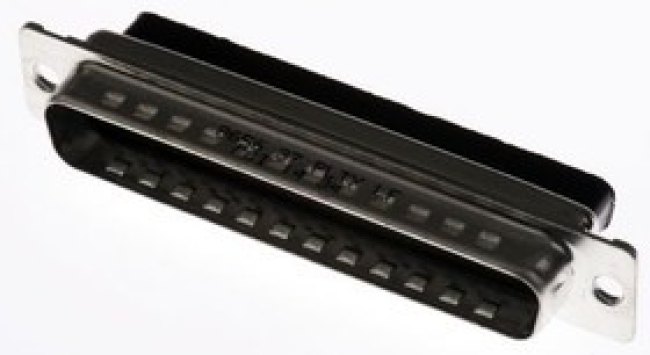 865637PLTXLF, 8656 37 Way Cable Mount D-sub Connector Plug, 2.76mm Pitch