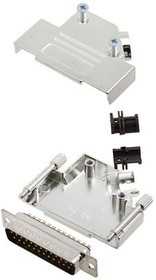 6355-0003-23, DB-25 Plug D-Sub Connector Kit, Steel