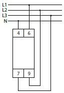 Указатель напряжения LK-713 3 зел. светодиода (сигнализация наличия 3ф 35мм 3х400/230+N IP20 монтаж