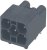 09350023003, Heavy Duty Power Connectors R/A MALE INSERT PANEL MNT SOLDER