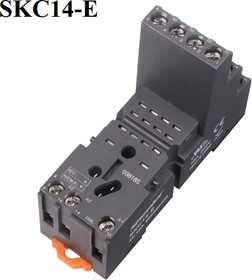 Цоколь SKC14-E, 10A(300V), винтовой зажим, черный, на рейку DIN35/панель, для RKE, RKF, R4N, MY4, 55.34, KMY4, PT4, RCM5 Цоколь SKC14-E, 10A(300V), винтовой зажим, черный, на рейку DIN35/панель, для RKE, RKF, R4N, MY4, 55.34, KMY4, PT4, RCM5