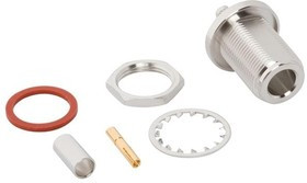 172217, RF Connectors / Coaxial Connectors N BULKHEAD CRIMP JACK 172217, RF Connectors / Coaxial Connectors N BULKHEAD CRIMP JACK