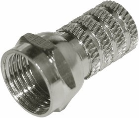 05-4003, Резьбовой F-разъем RG-6 для видеосистем и телевидения, медь, упаковка 100 шт. 05-4003, Резьбовой F-разъем RG-6 для видеосистем и телевидения, медь, упаковка 100 шт.