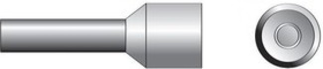 2397.0/100, Terminals H0.50/6 Insulated Ferrule Orange